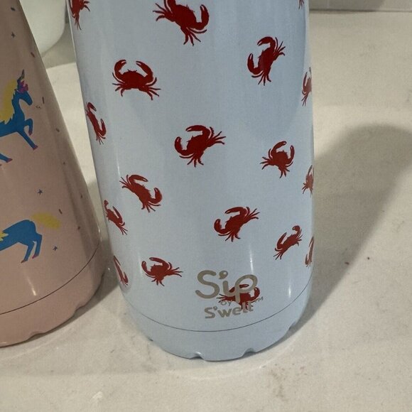 Swell Bottles Sip Kids Girl Boy Preppy Beach School Stainless Unicorn Lobster - Picture 3 of 9